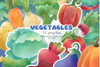 Vegetables Clipart - PNG Files
