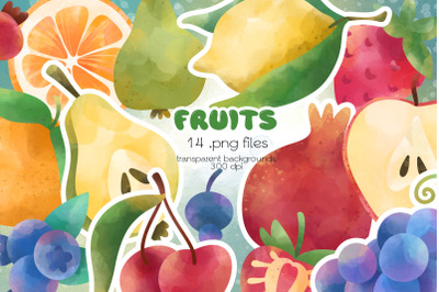 Fruits Clipart - PNG Files