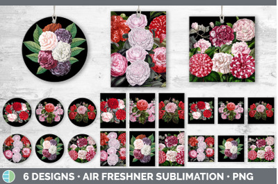 Romantic Rose Air Freshener | Sublimation Designs Bundle