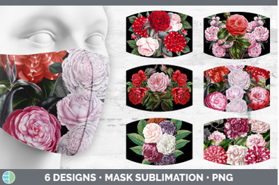 Romantic Rose Mask | Sublimation Bundle Face Mask Designs