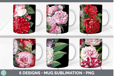 Romantic Rose Mug Sublimation