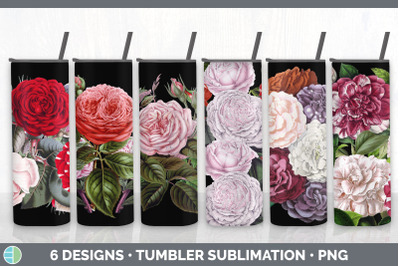 Romantic Rose Tumbler Sublimation Bundle