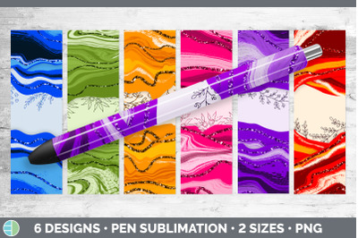 Agate Pen Wraps | Epoxy Sublimation Bundle