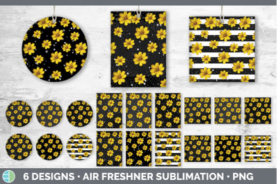 Black Animal Print Air Freshener | Sublimation Designs Bundle