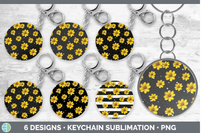 Black Animal Print Keychain Bundle | Keyring Sublimation Designs