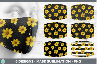 Black Animal Print Mask | Sublimation Bundle Face Mask Designs