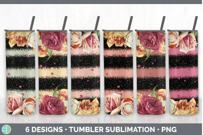 Ruby Florals Tumbler Sublimation Bundle