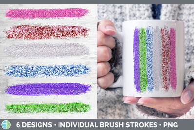 Confetti Brush Strokes PNG | Sublimation Designs