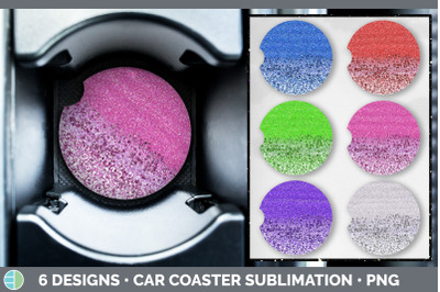 Confetti Car Coaster | Sublimation Designs Bundle