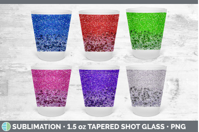 Confetti Shot Glass Sublimation | Shot Glass 1.5oz TapeBlack