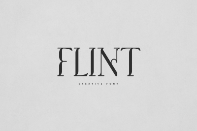 Flint creative font