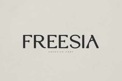 Freesia creative font