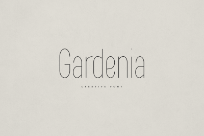 Gardenia creative font