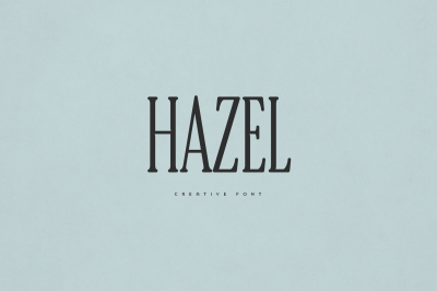 Hazel creative font