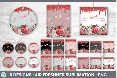 Pink Butterfly Air Freshener | Sublimation Designs Bundle