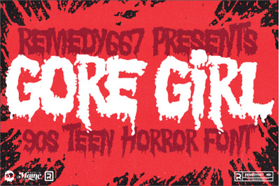 Gore Girl - 90s Teen Horror Font