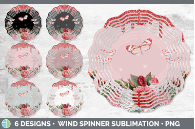 Pink Butterfly Wind Spinner | Sublimation Designs Bundle