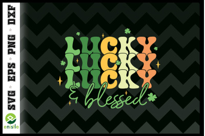 Lucky and Blessed Retro St Patrick