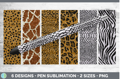 Animal Print Pen Wraps | Glitter Epoxy Pen Sublimation