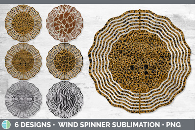 Animal Print Wind Spinner | Sublimation Designs Bundle