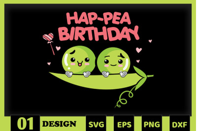 Hap-Pea Birthday Pea Family