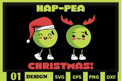 Hap-Pea Christmas Pea Family