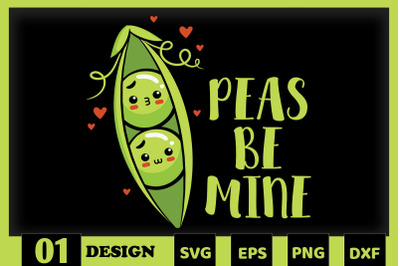 Peas Be Mine Cute Pea Family