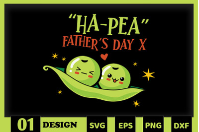 Hap-pea Father&#039;s Day Pea Family