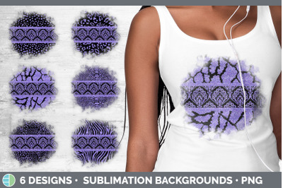 Purple Damask Background | Glitter Animal Print Grunge Sublimation