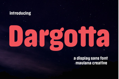 Dargotta Soft Sans Display Font