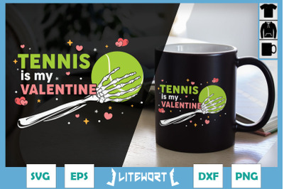 Skeleton Hand Tennis is my Valentine