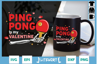 Skeleton Hand Ping Pong is my Valentine