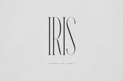Iris creative font