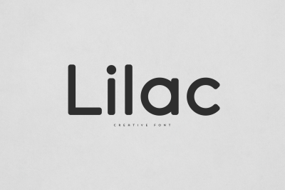 Lilac creative font