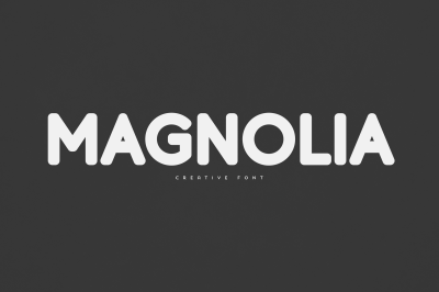 Magnolia creative font