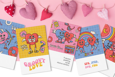Groovy love: Valentine&#039;s day cards