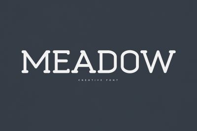 Meadow creative font