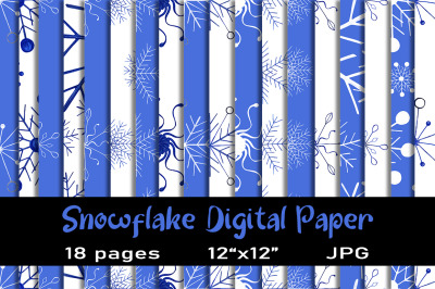 18 Snowflake Backgrounds