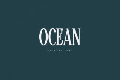 Ocean creative font
