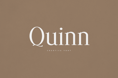 Quinn creative font