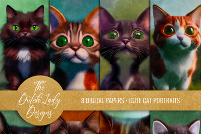 Cute Cat Portraits Backgrounds