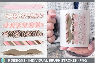 Pink Brush Strokes | Pink Patterns Sublimation Designs