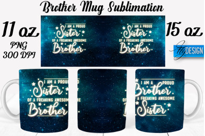 Brother Mug Sublimation | Coffee 11 Oz | 15 Oz Mug Sublimation