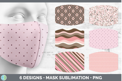 Pink Mask | Sublimation Pink Patterns Face Mask Designs