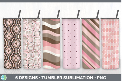 Pink Tumbler | Pink Patterns Skinny Tumbler Sublimation Bundle