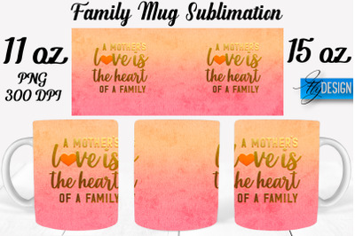 Family Mug Sublimation | Coffee 11 Oz | 15 Oz Mug Sublimation