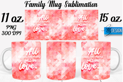 Family Mug Sublimation | Coffee 11 Oz | 15 Oz Mug Sublimation