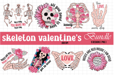 Skeleton Valentine Sublimation Bundle