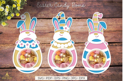 Easter gnome candy dome | Easter candy holder svg