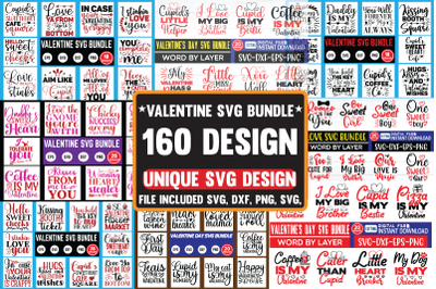valentine svg bundle 160 design